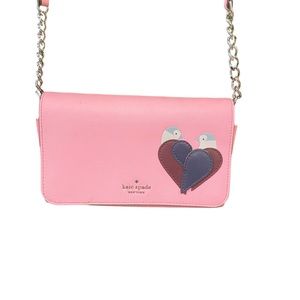 Kate Spade Bird Design Pink Crossbody